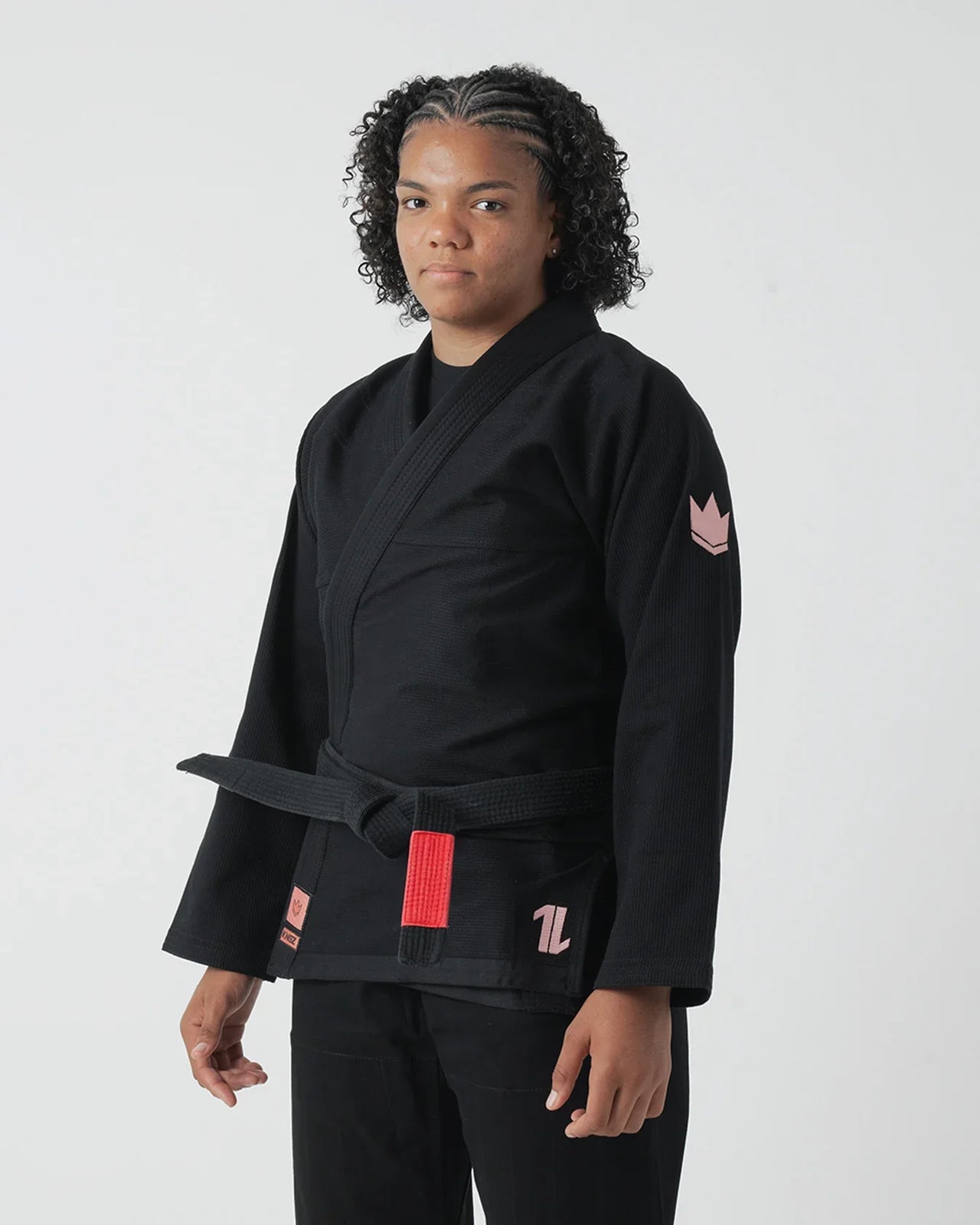 The ONE Womens Jiu Jitsu Gi - Black/Rose Gold - FREE White Belt-白帯付き 返品/交換できません
