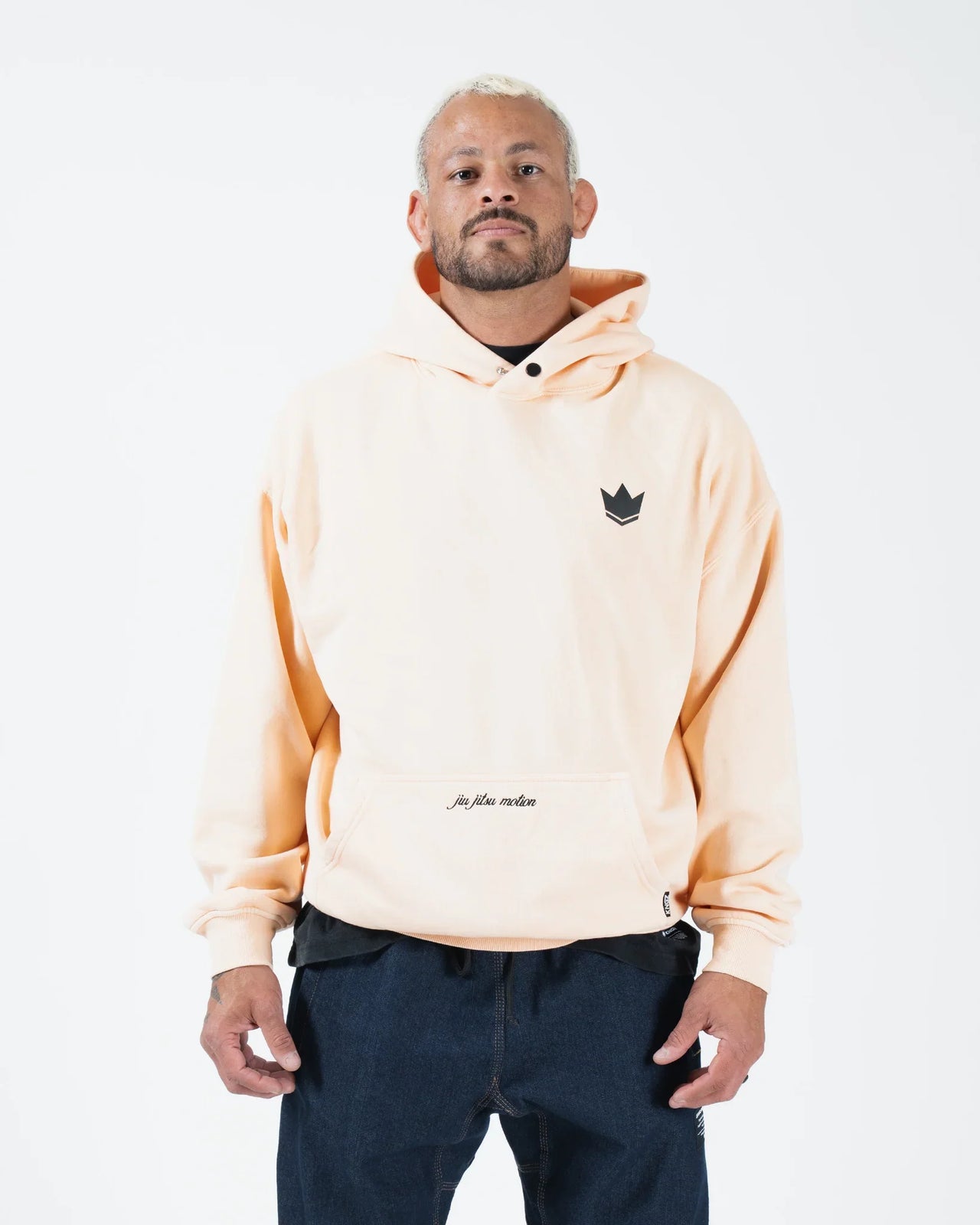 Jiu Jitsu Motion Hoodie-Peach
