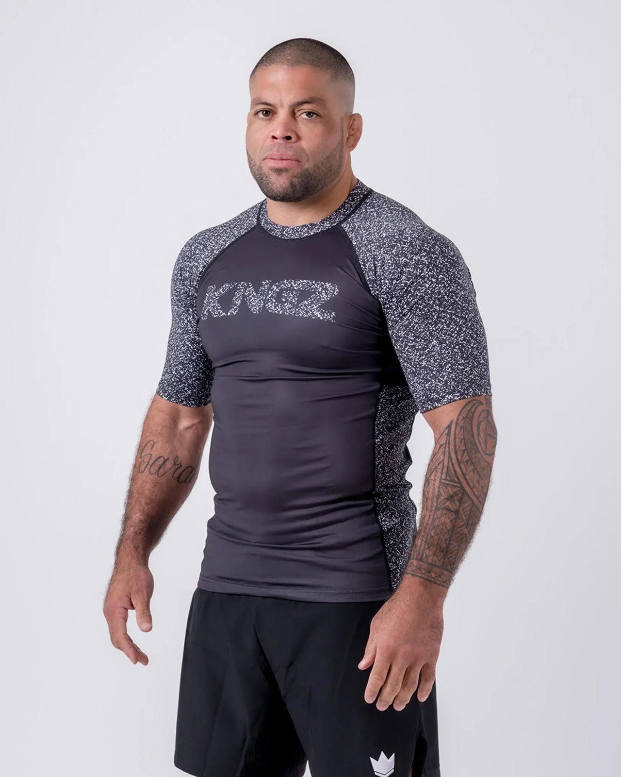 Noise V2 Rashguard BLACK/WHITE