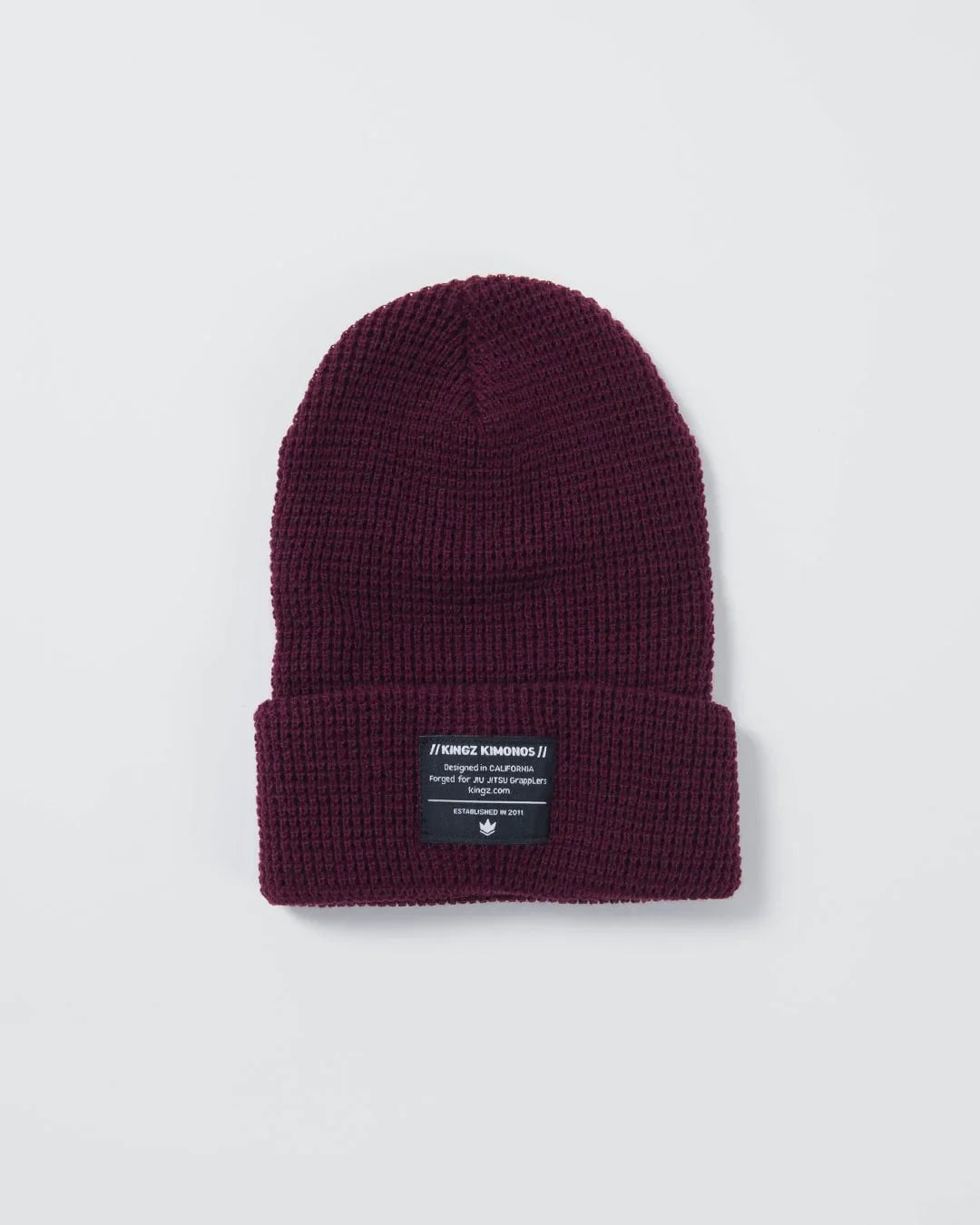 Company Waffle Knit Beanie Burgundy