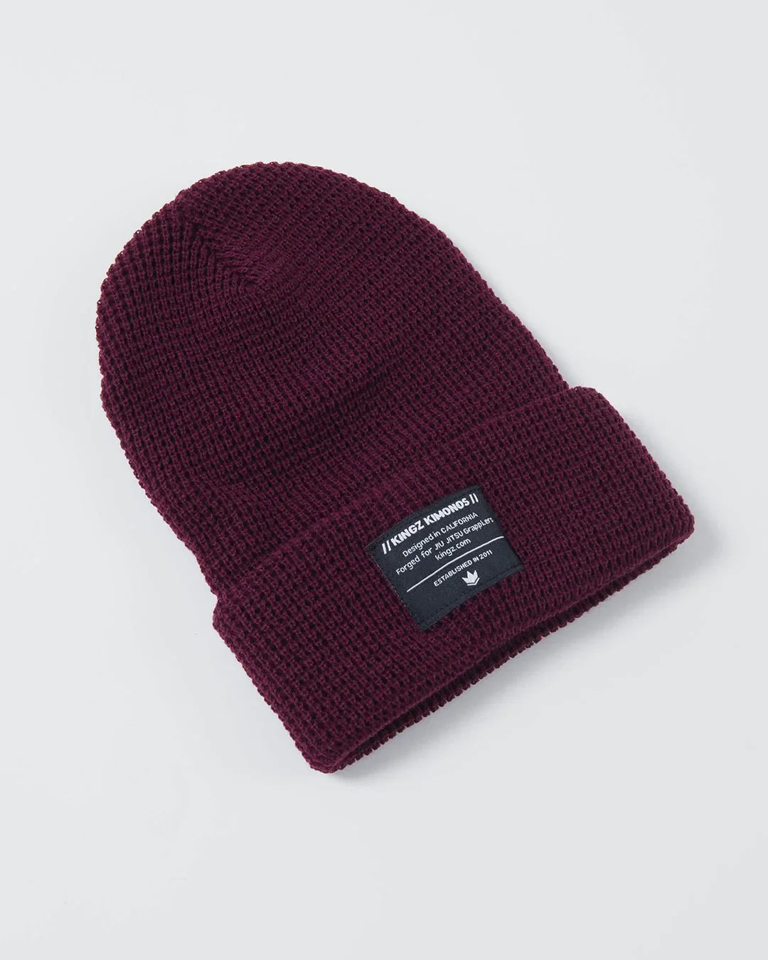 Company Waffle Knit Beanie Burgundy