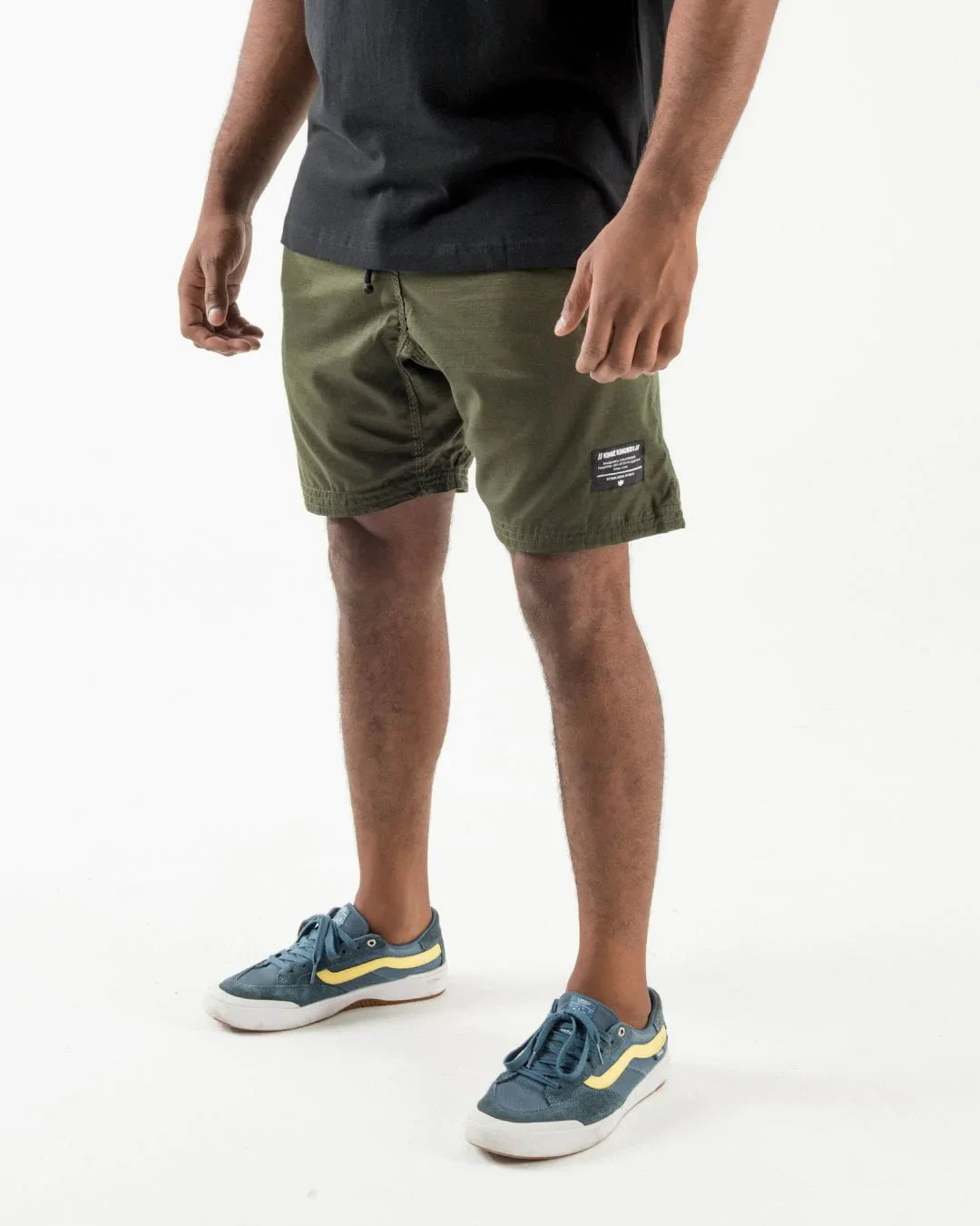 Casual Gi Shorts-MILITARY GREEN