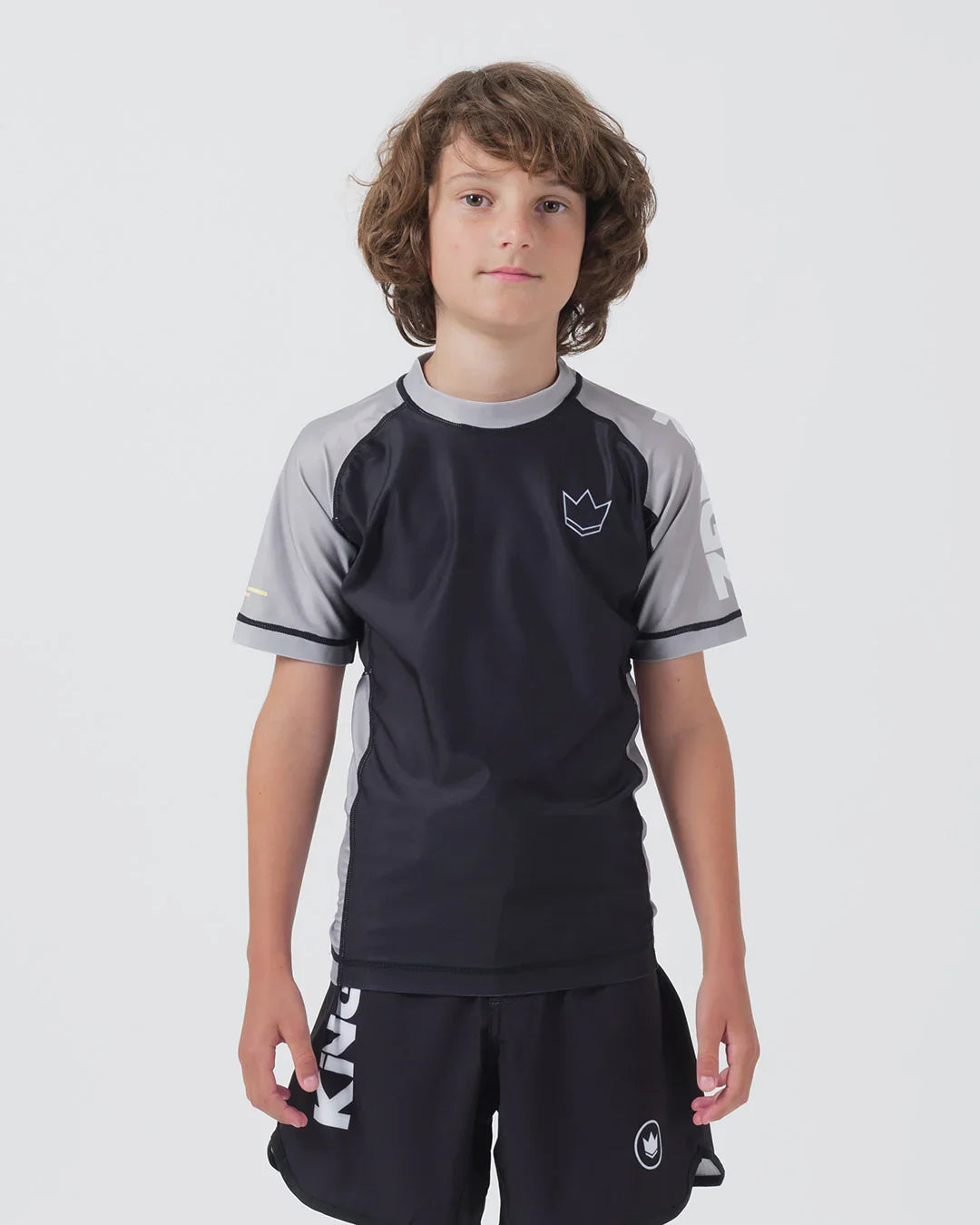 Ranked Youth S/S Rashguard - Grey