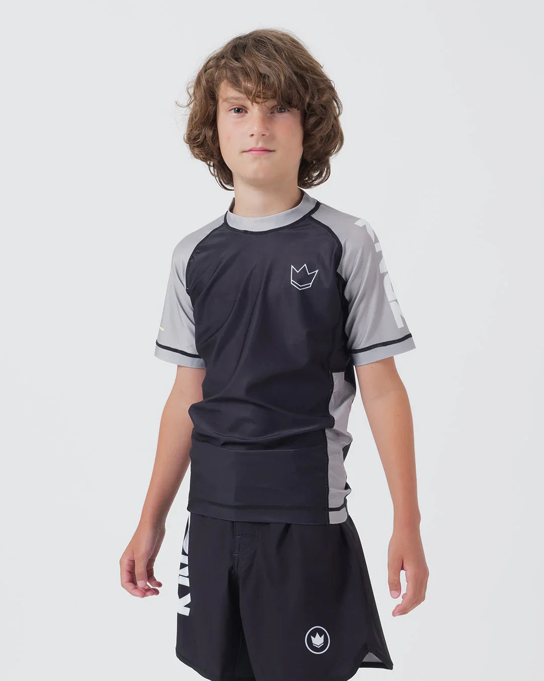 Ranked Youth S/S Rashguard - Grey